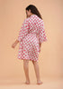 Women's Short Dressing Gown Genda Pink